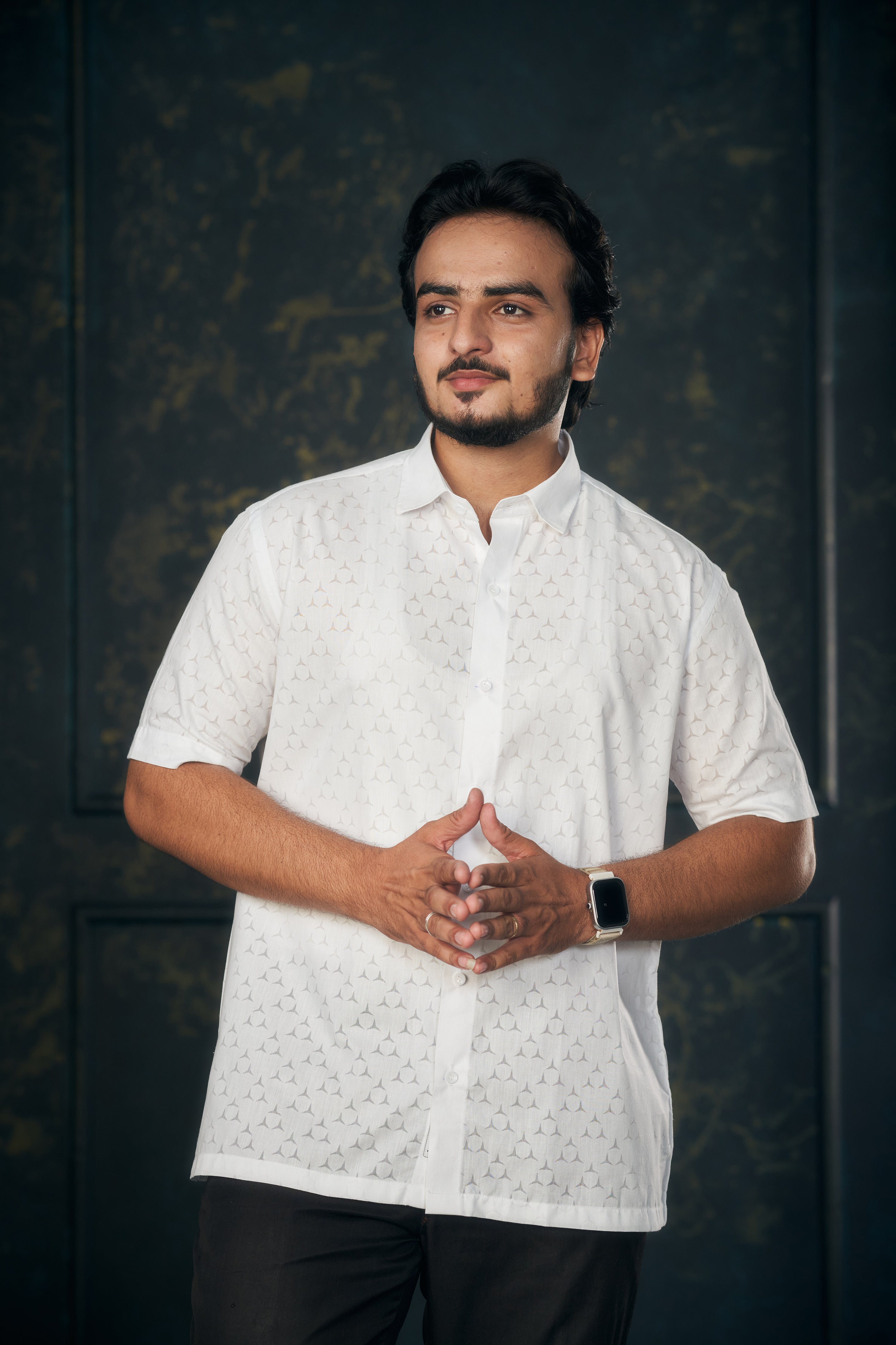 Mensoline Signature White Luxe Shirt.