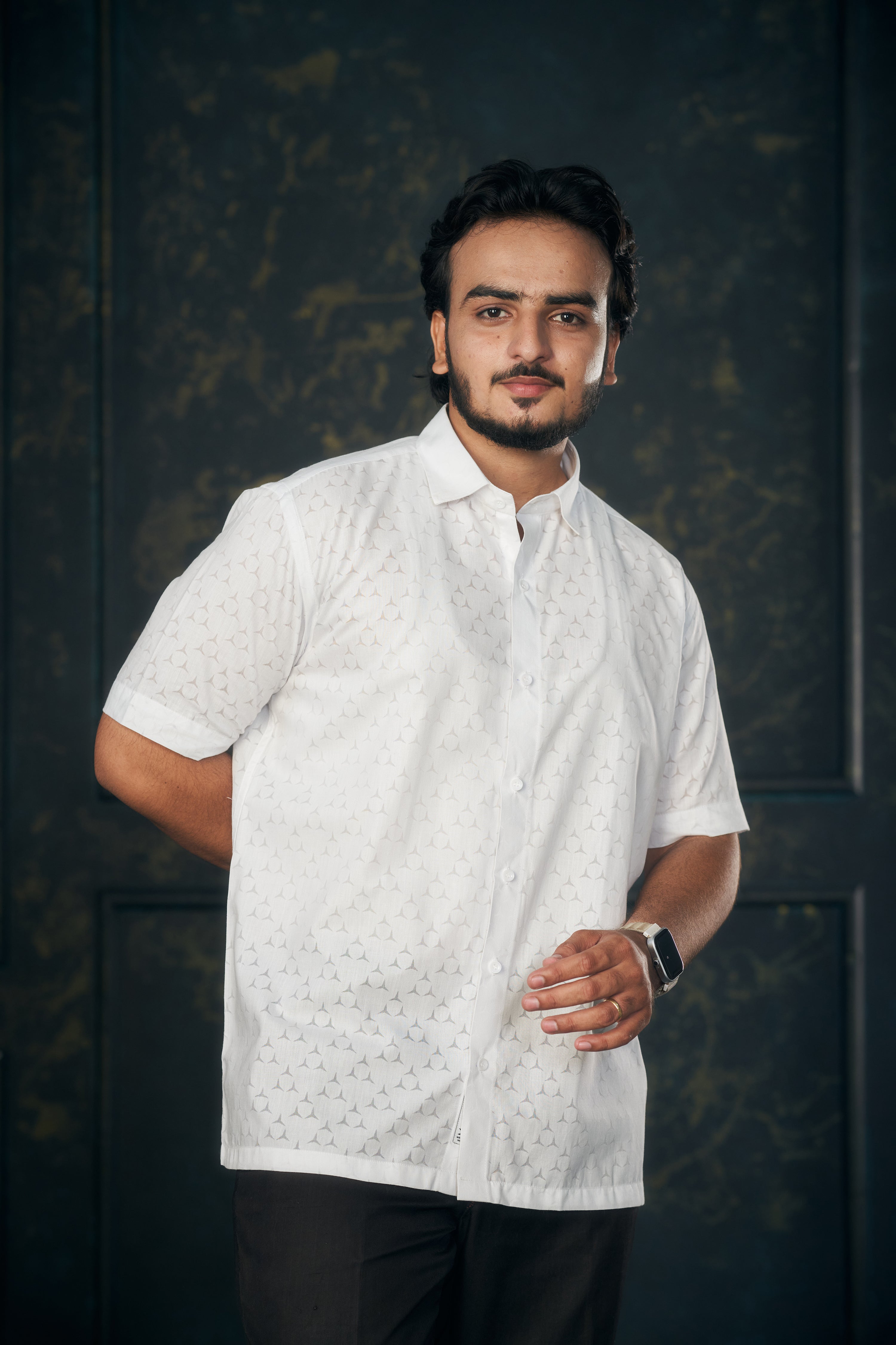 Mensoline Signature White Luxe Shirt.